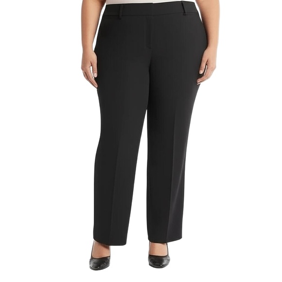 LIZ CLAIBORNE Womens Trousers Size 12 Black Front Welt Pockets Professional - Picture 1 of 6